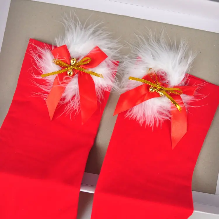 Beileisi Christmas outfit bow stockings 2021 sexy stockings thigh socks New Year socks Red - Image 6