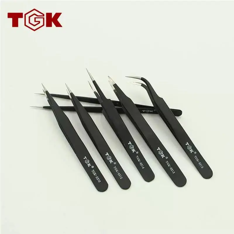 Anti-static curved tweezers stainless steel clip — feature 3