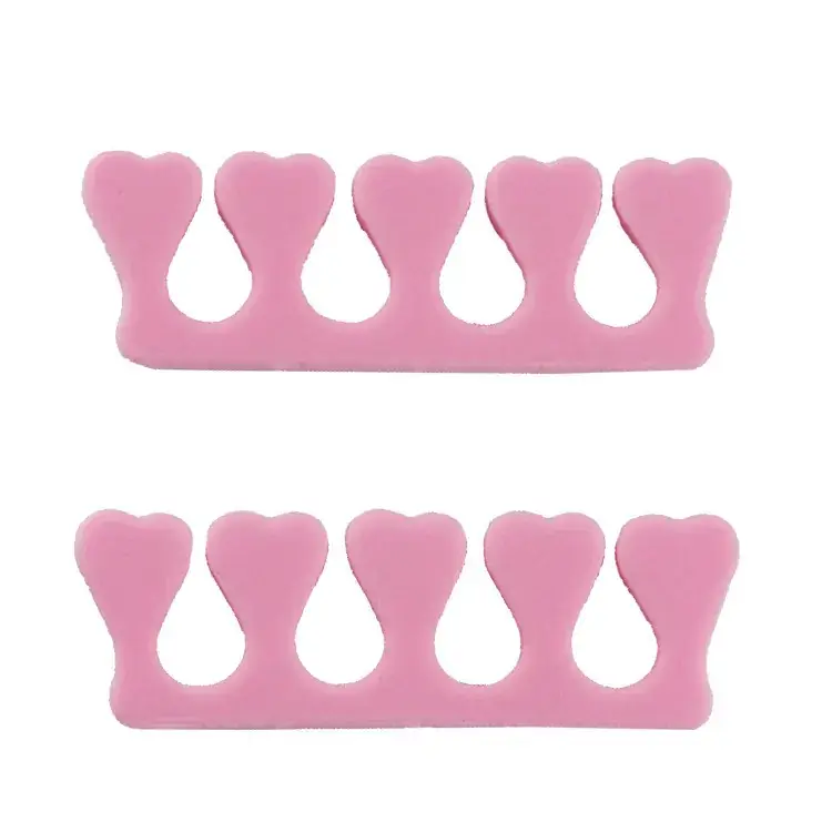Pink Nail Polish Glue Sponge Toe Separator Cotton Finger Separator Cotton Pair