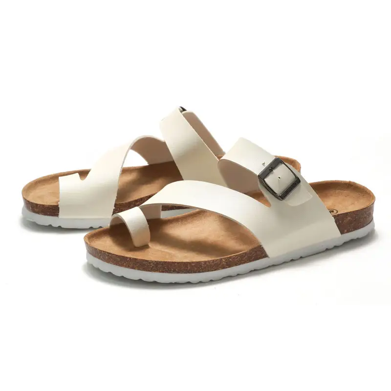Couple Cork Slippers Men's Summer Flip-Flops Beach Sandals Korean Style Trendy Sandals Casual Flip-Flops