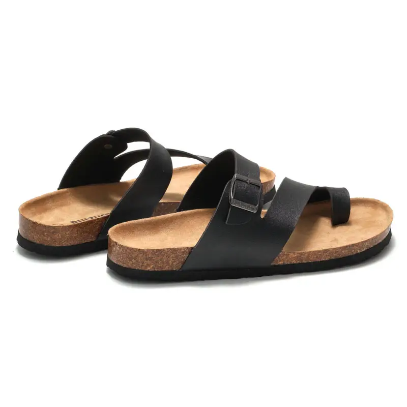 Couple Cork Slippers Men's Summer Flip-Flops Beach Sandals Korean Style Trendy Sandals Casual Flip-Flops