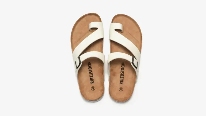 Couple Cork Slippers Men's Summer Flip-Flops Beach Sandals Korean Style Trendy Sandals Casual Flip-Flops — feature 14