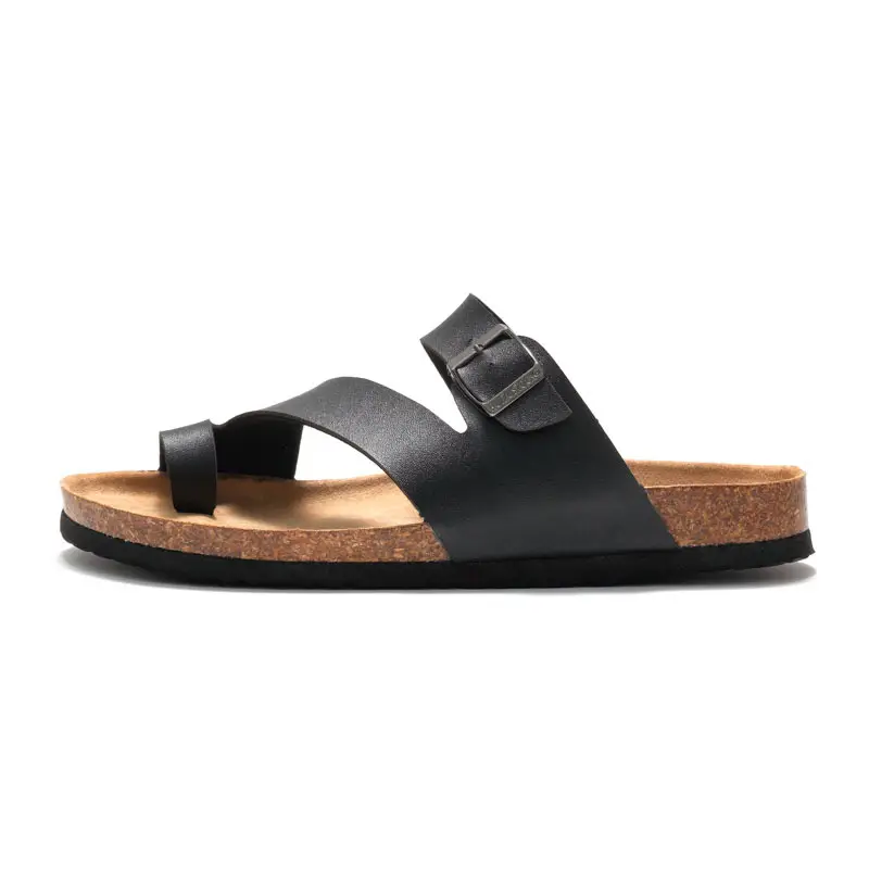 Couple Cork Slippers Men's Summer Flip-Flops Beach Sandals Korean Style Trendy Sandals Casual Flip-Flops