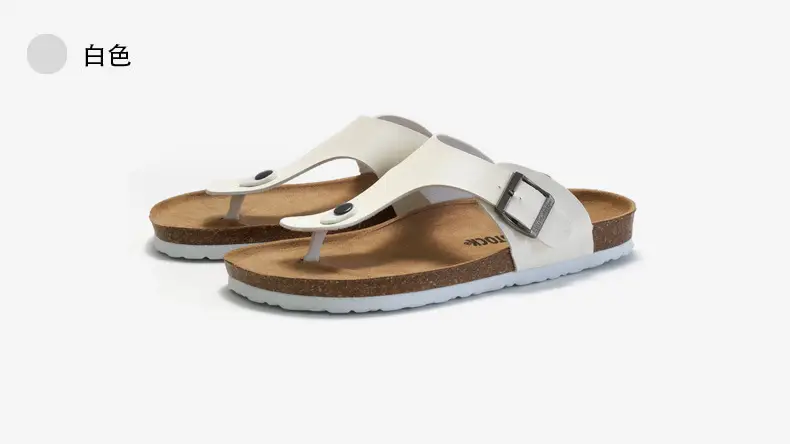 Men Cork Slippers Black Casual Summer Sandals — feature 13