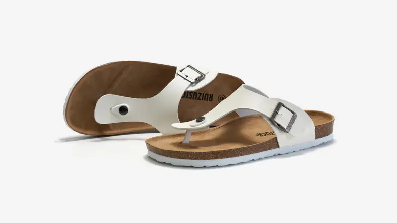 Men Cork Slippers Black Casual Summer Sandals — feature 14
