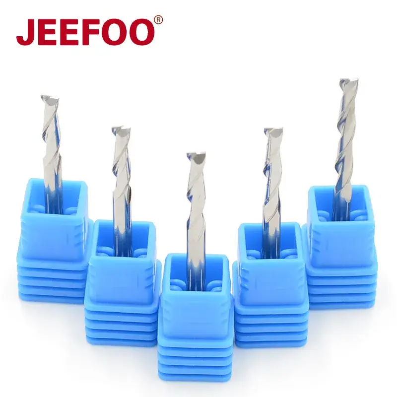 Jiefeng 3.175mm Double Edge Screw Milling Cutters