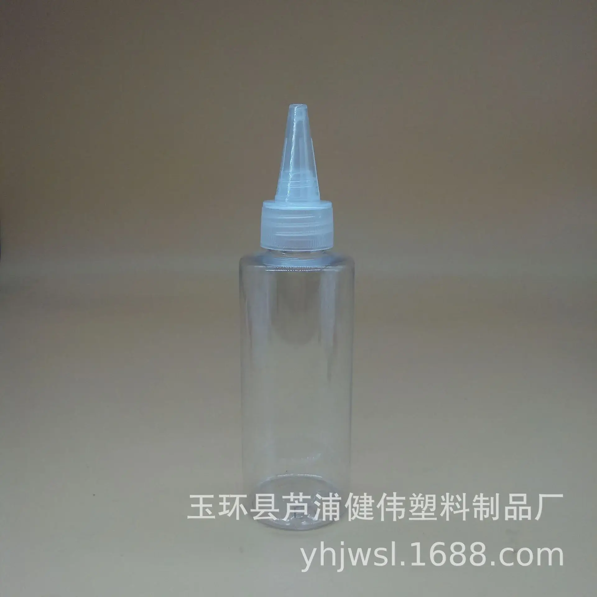 120ML Transparent Hair Bottle with Pointed Cap - Image 3