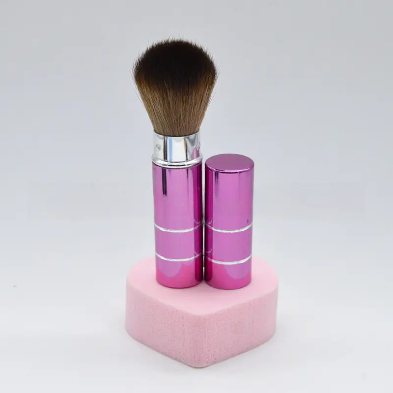Gold Telescopic Makeup Brush Set for Blush & Rouge - Image 2