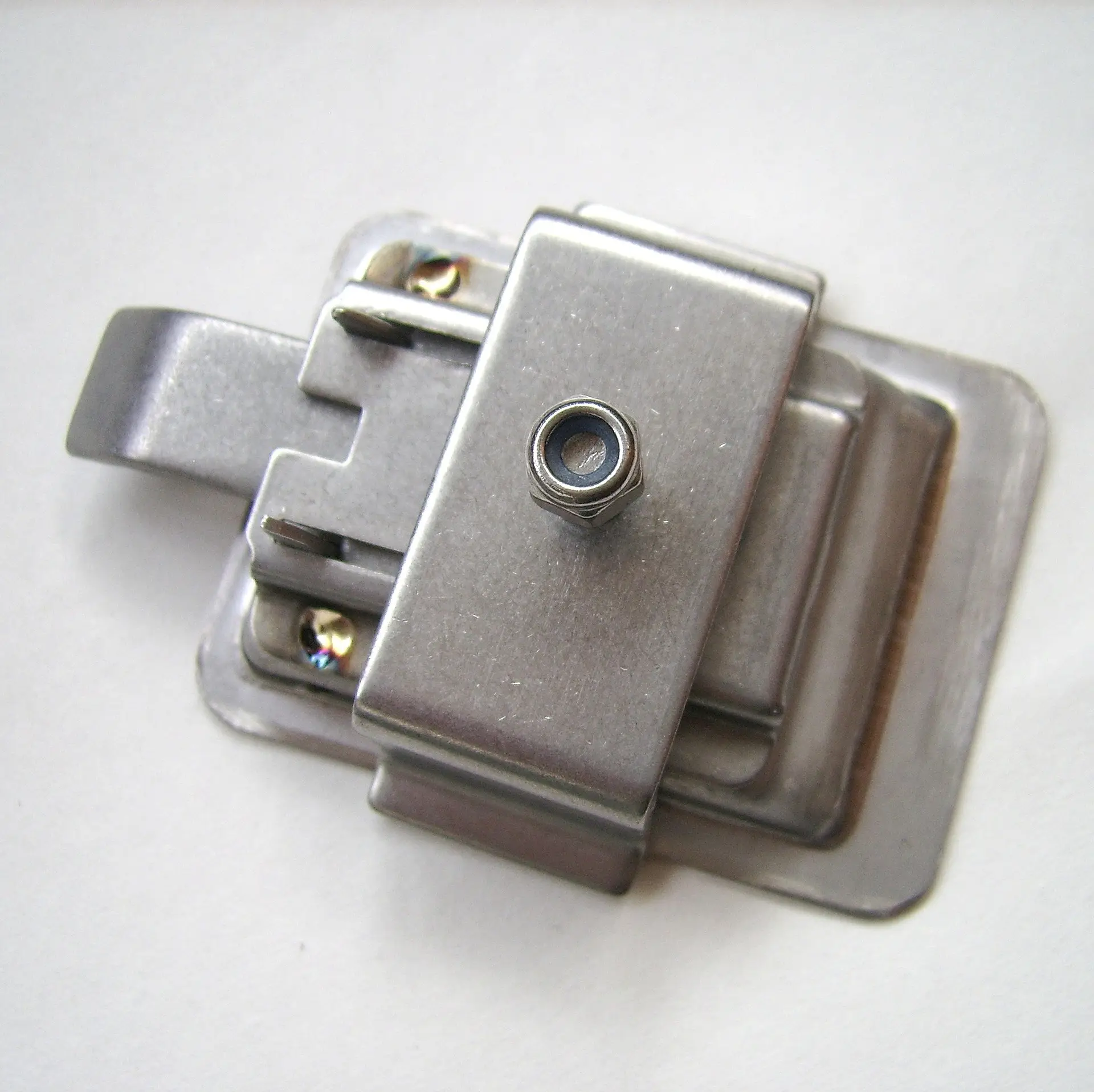 Flat Stainless Steel Handle Lock Small Square Lock Pull-Type Flat Lock with Stainless Steel Panel - Image 7