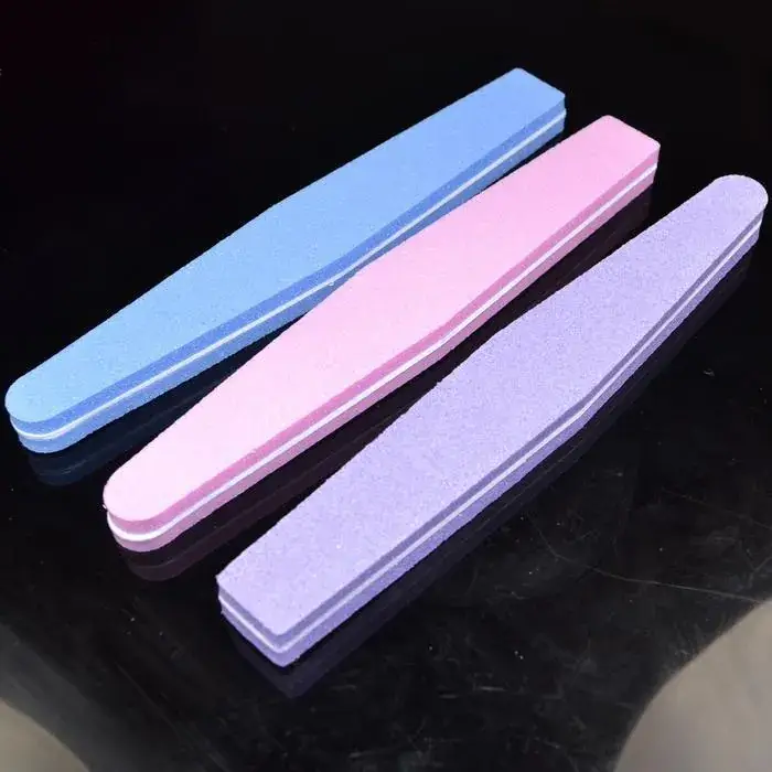 Cross-Border Nail Art Tools Fine Polish Sponge File Orange Pink