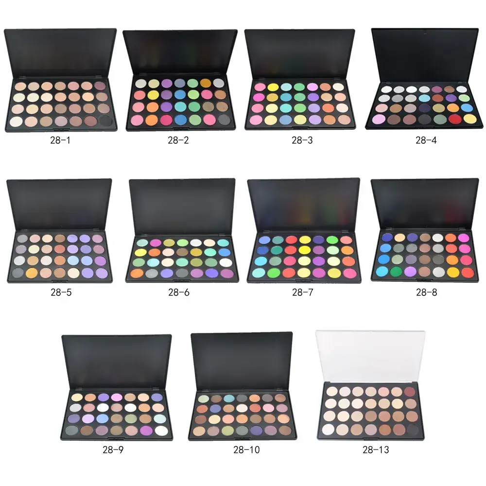 28 Color Eye Shadow Plate Matte Smoky Makeup - Image 3