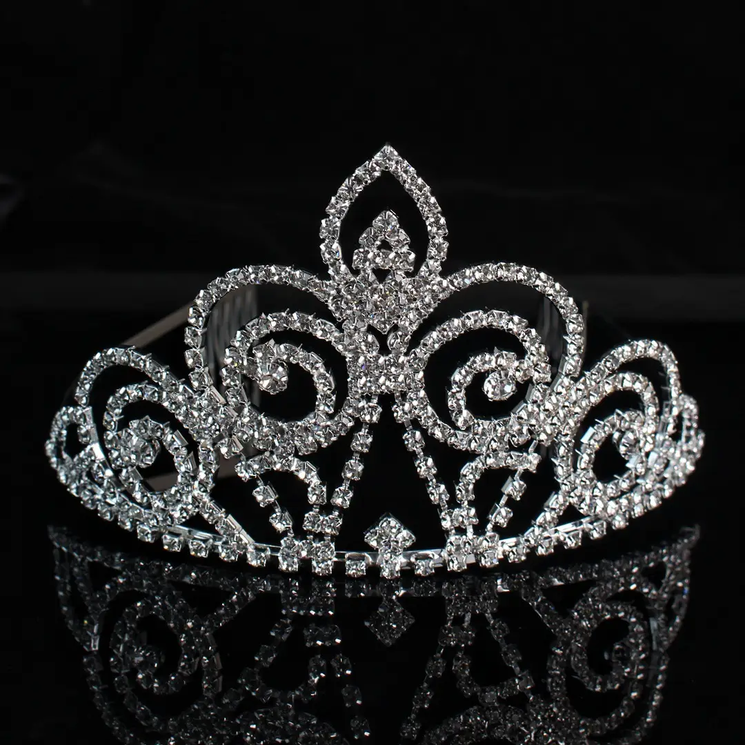 Korean Bridal Crown Silver Headdress for Wedding & Party — feature 8