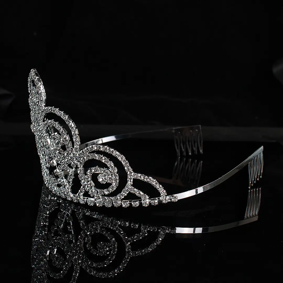 Korean Bridal Crown Silver Headdress for Wedding & Party — feature 7