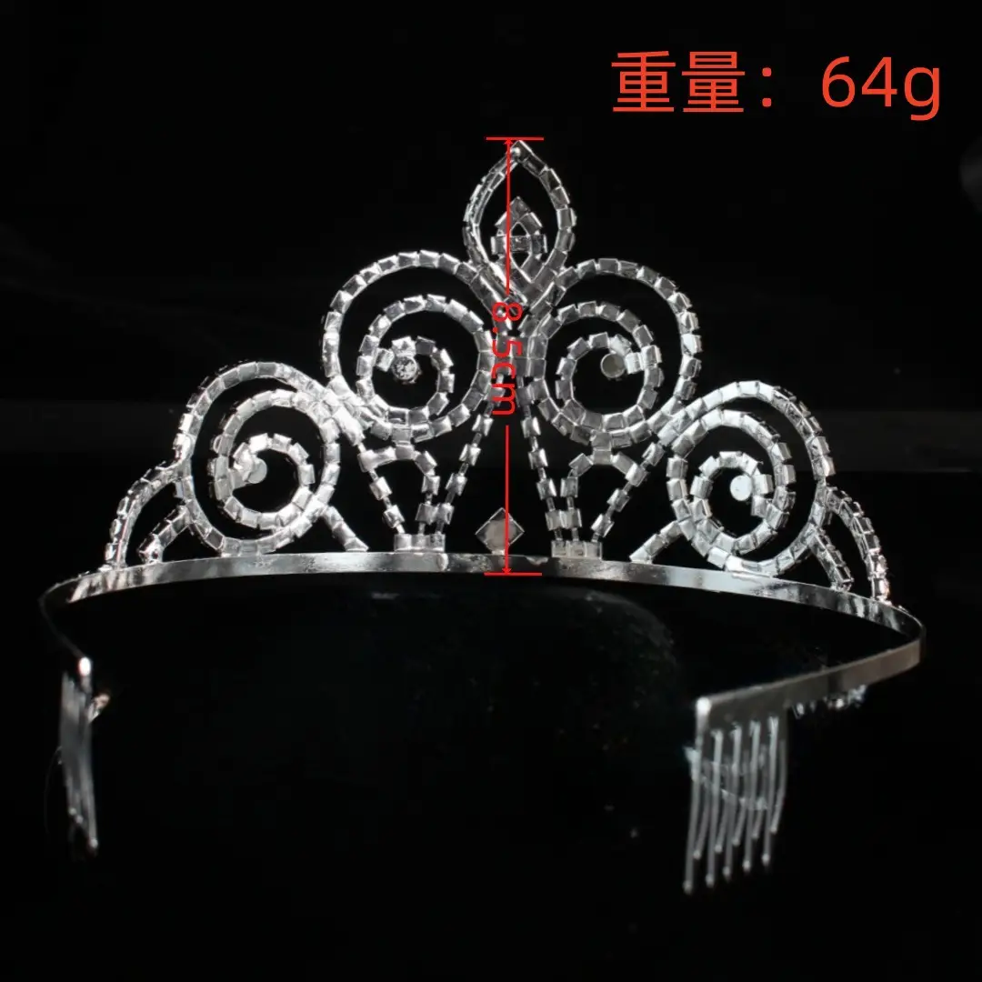Korean Bridal Crown Silver Headdress for Wedding & Party — feature 5