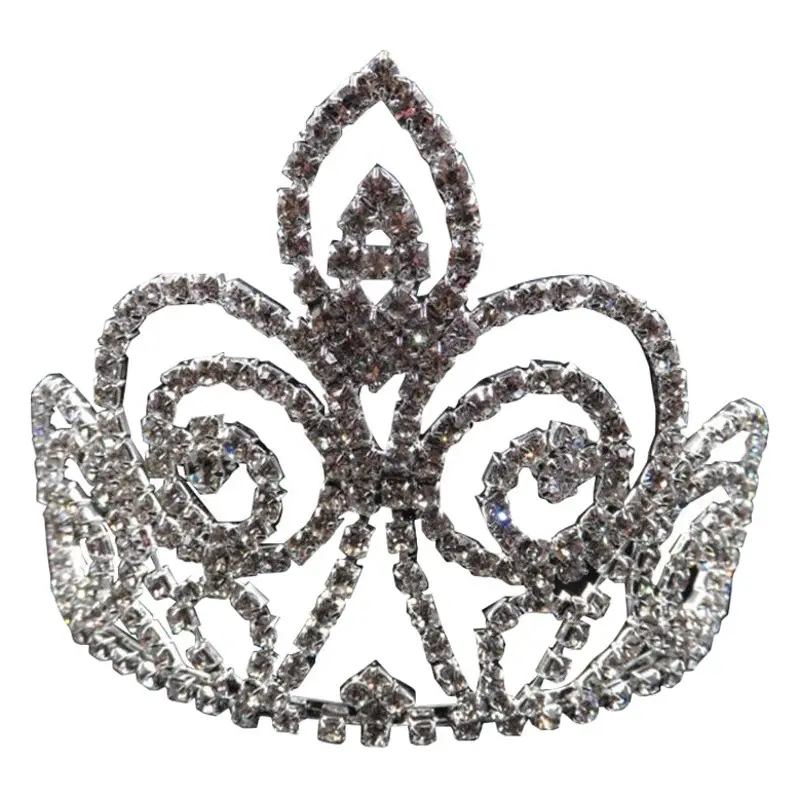 Korean Bridal Crown Silver Headdress for Wedding & Party