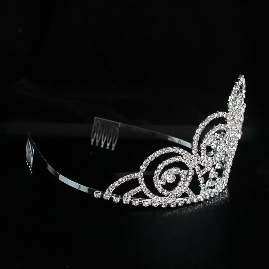 Korean Bridal Crown Silver Headdress for Wedding & Party — feature 6