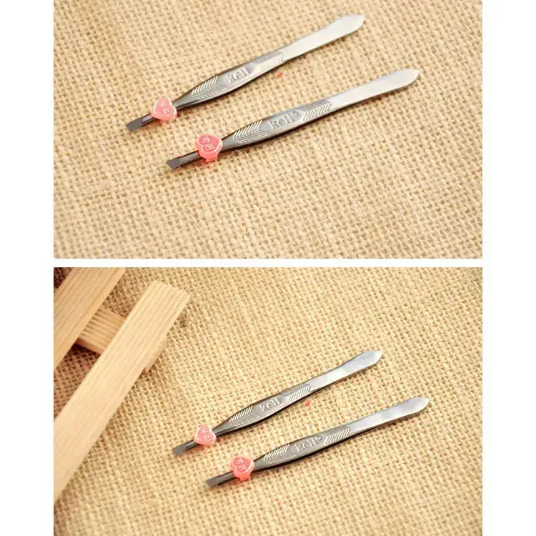 Stainless Steel Eyebrow Trimming Tweezers for Plucking Beard Tools - Image 2