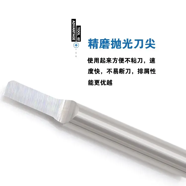 Jiefeng 6mm Stainless Steel Column Knife Acrylic Two-Color Board Wood Carving Straight Knife