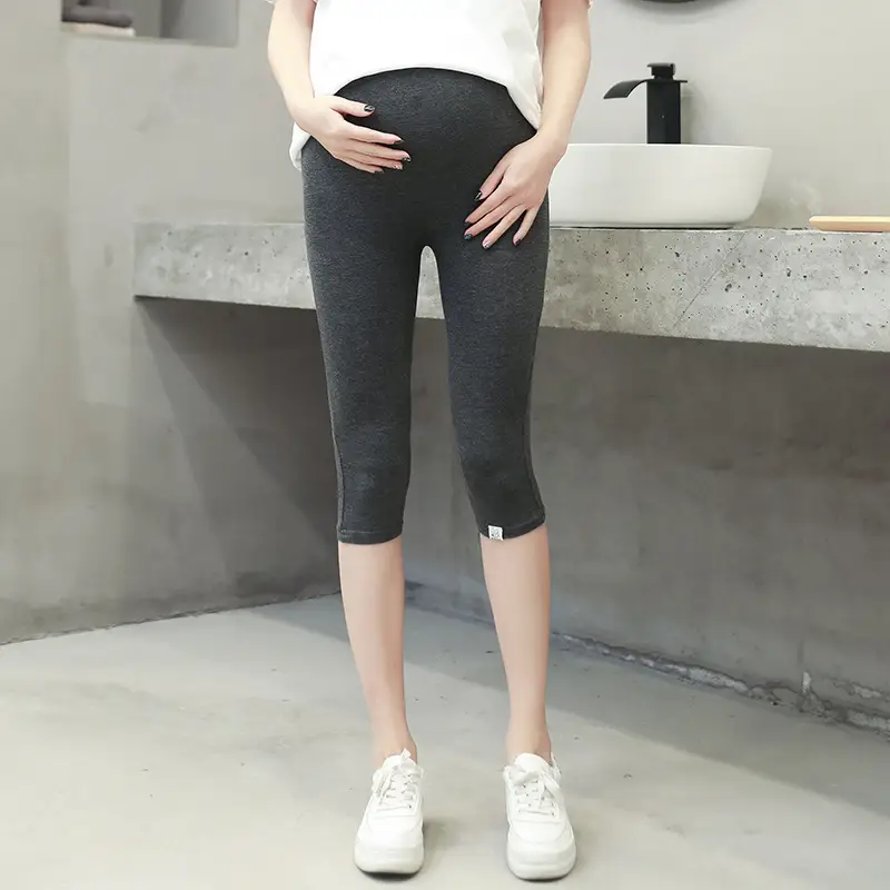 Maternity Leggings High Elastic Spring Summer Support Pants - Image 2