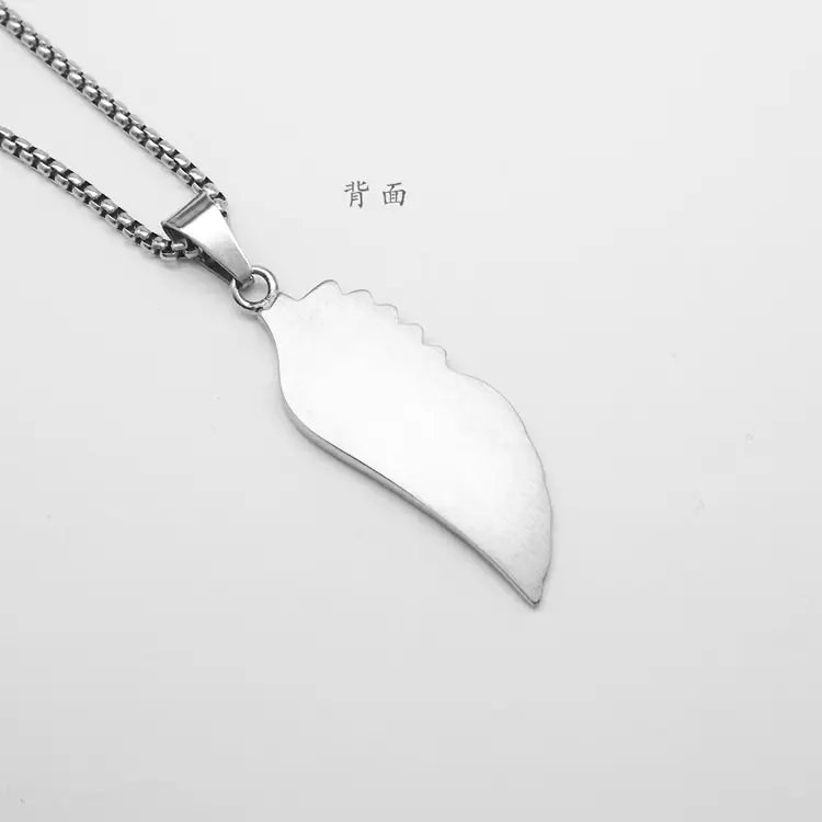 Cross-border European and American Retro Fashion Angel Wings Pendant Cast Wings Titanium Steel Necklace Punk Hip-hop Trendy Men All-match — feature 11