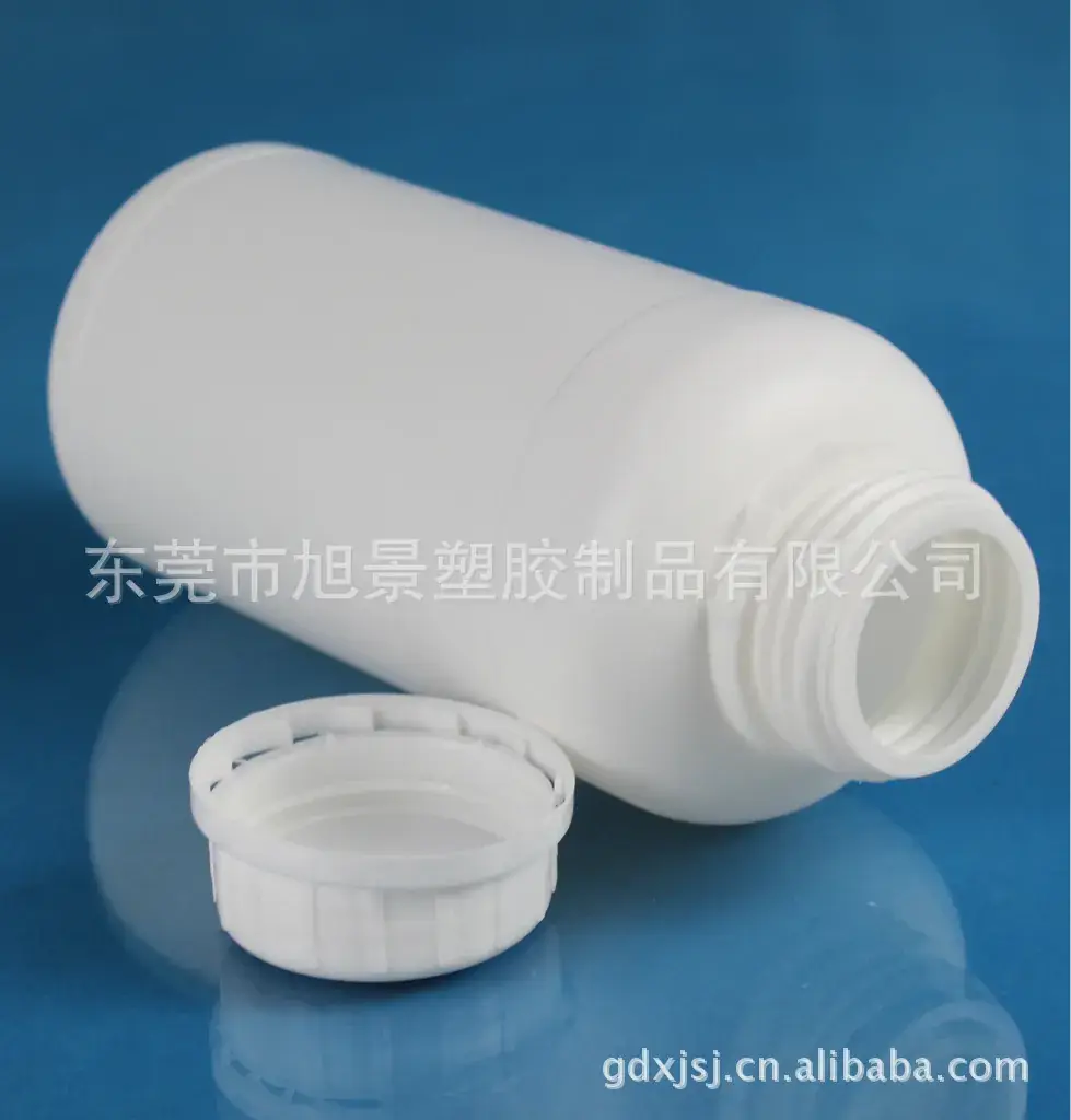 500ml HDPE Anti-Theft Lid Round Bottle White