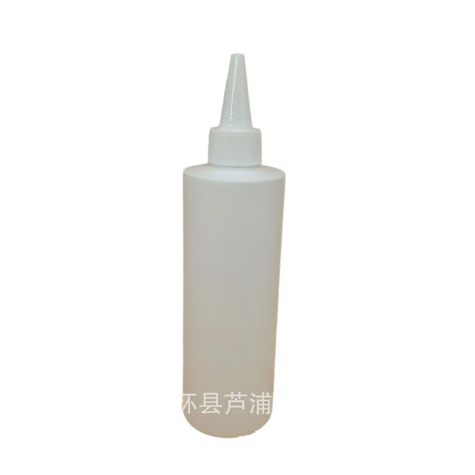 250ML Flat White Plastic Hair Cap Bottle HDPE