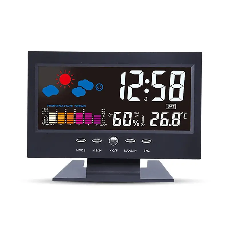 8082t LED Weather Clock with Temperature & Humidity Display - Image 6