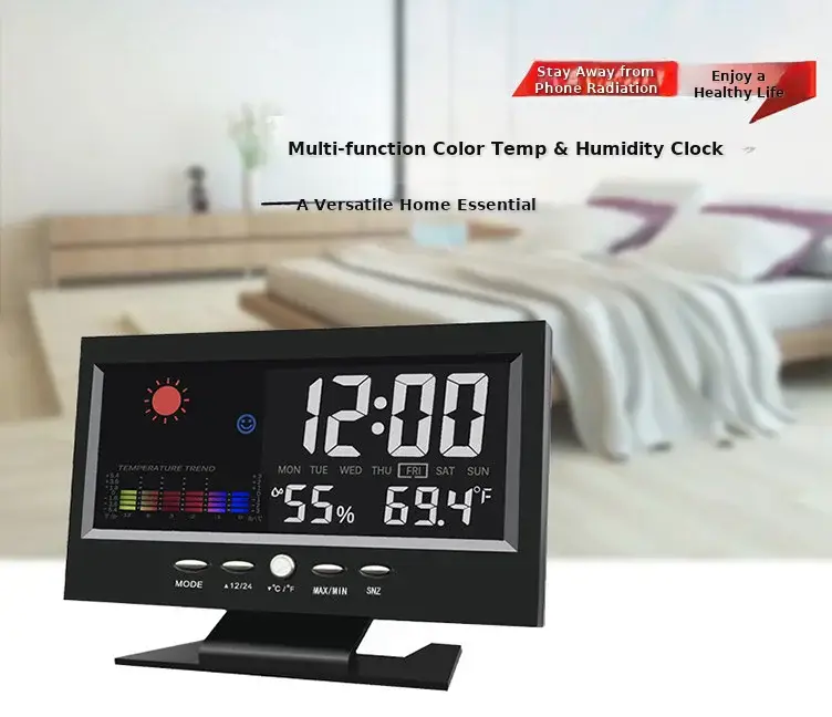8082t LED Weather Clock with Temperature & Humidity Display — feature 19