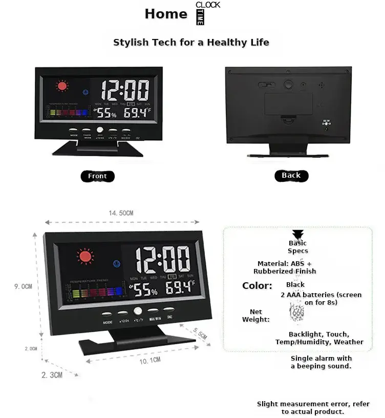 8082t LED Weather Clock with Temperature & Humidity Display — feature 20