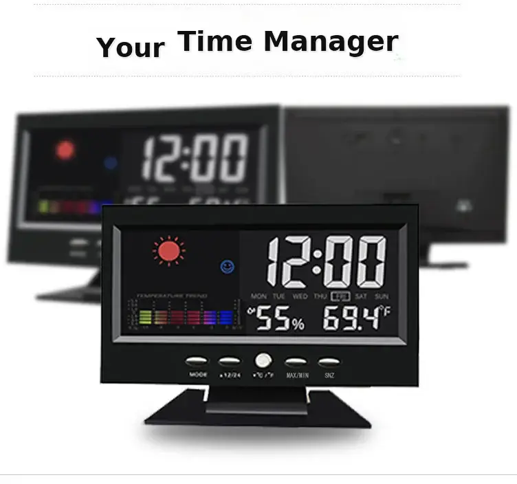 8082t LED Weather Clock with Temperature & Humidity Display — feature 21
