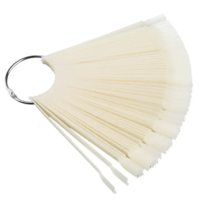 Nail Art Tools Display Swatch 50 Fan Shape White - Image 9