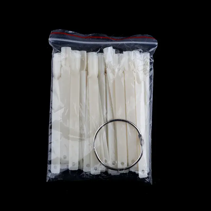 Nail Art Tools Display Swatch 50 Fan Shape White - Image 4