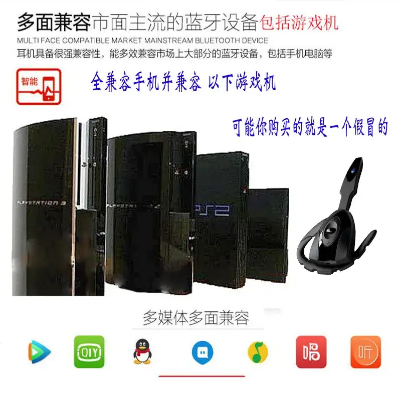 PS3 Scorpion Bluetooth Headset for PS4 Game Machine - Image 5