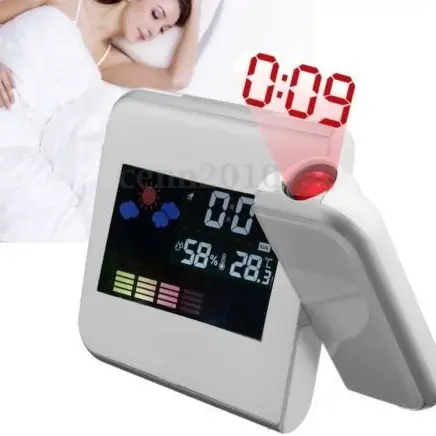 Multifunctional Projection Weather Clock with Alarm & Forecast - Image 4