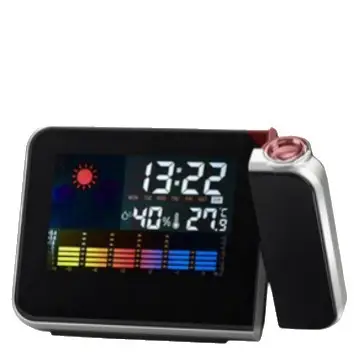 Multifunctional Projection Weather Clock with Alarm & Forecast - Image 7