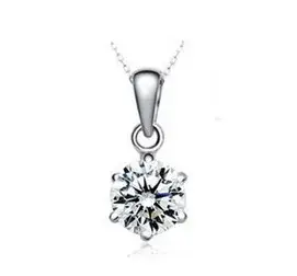 925 Sterling Silver Necklace 8mm Star Pendant - Image 2