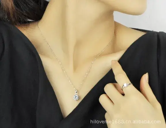 925 Sterling Silver Necklace 8mm Star Pendant - Image 3