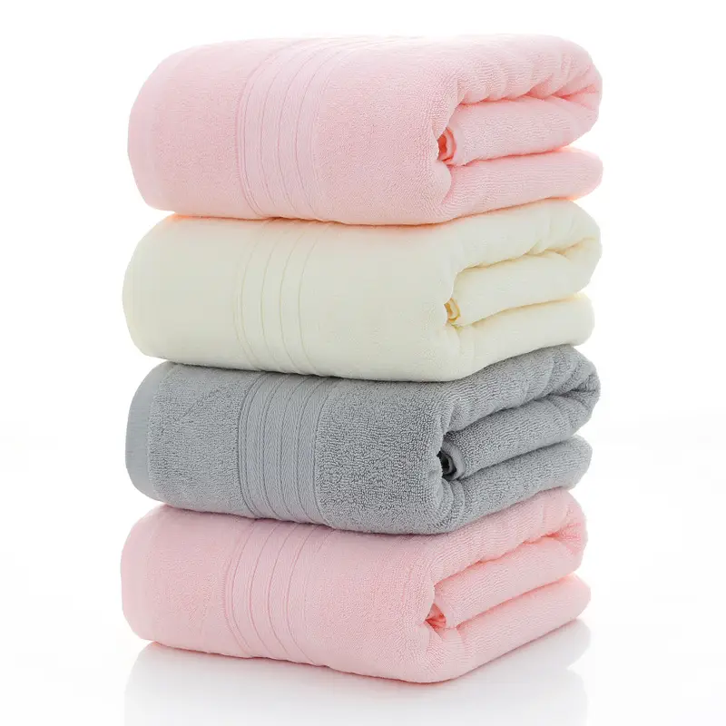 Cotton Bath Towel 380g Gray Absorbent Soft - Image 25