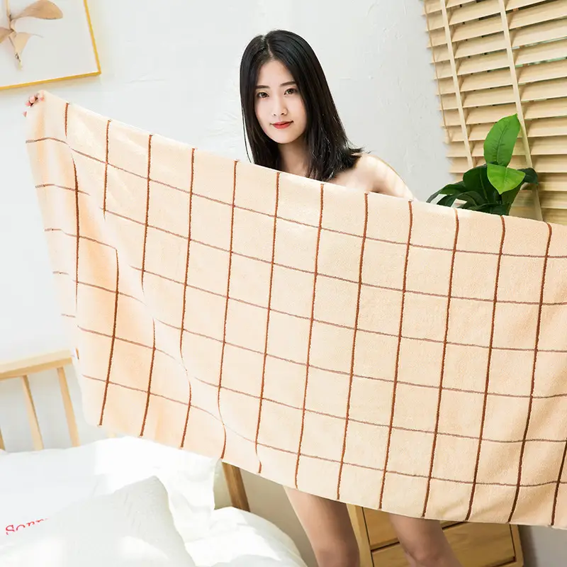 Cotton Bath Towel 380g Gray Absorbent Soft - Image 26