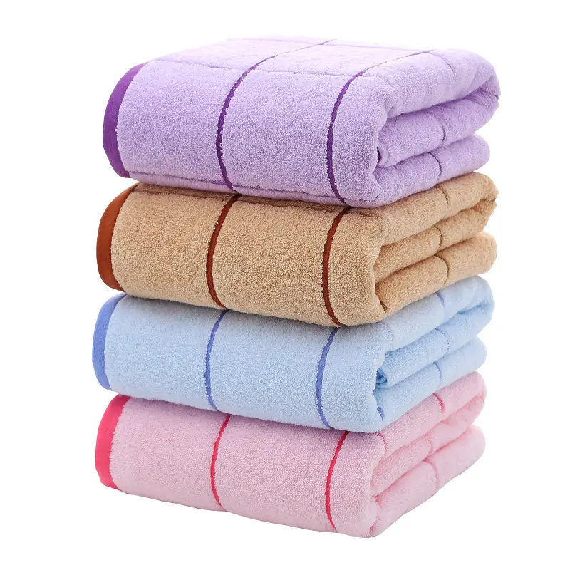 Cotton Bath Towel 380g Gray Absorbent Soft - Image 28