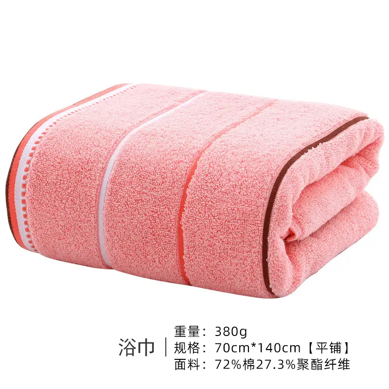 Cotton Bath Towel 380g Gray Absorbent Soft - Image 11