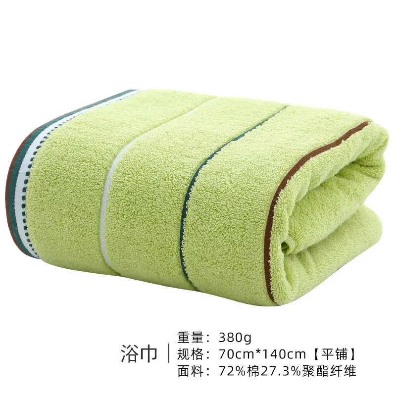 Cotton Bath Towel 380g Gray Absorbent Soft - Image 15