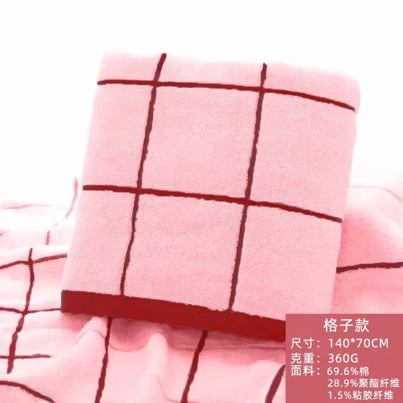 Cotton Bath Towel 380g Gray Absorbent Soft - Image 2