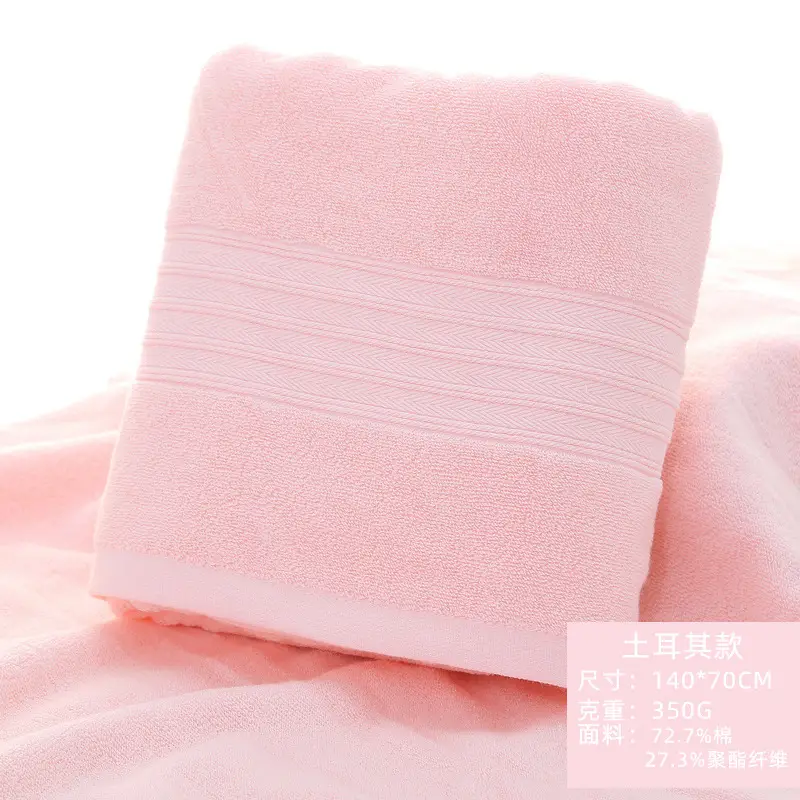 Cotton Bath Towel 380g Gray Absorbent Soft - Image 9