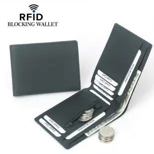 Genuine Leather Card Holder Short Rfid Multi-Card Slot Accordion Card Holder for Men and Women — feature 13