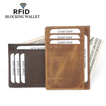Genuine Leather Card Holder Short Rfid Multi-Card Slot Accordion Card Holder for Men and Women — feature 17