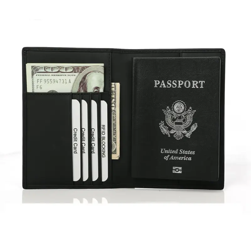 Genuine Leather Card Holder Short Rfid Multi-Card Slot Accordion Card Holder for Men and Women — feature 26