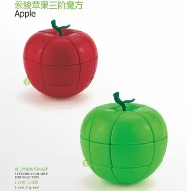 Apple Shape Rubik's Cube for Kids Red Green Special Shape - Image 7