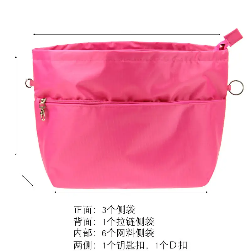 Extra Large Rigid Oxford Cloth Bag Medium Bag Internet Popular Storage Bag Cosmetic Bag Tote Bag Inner Bag Double Zipper - Image 3