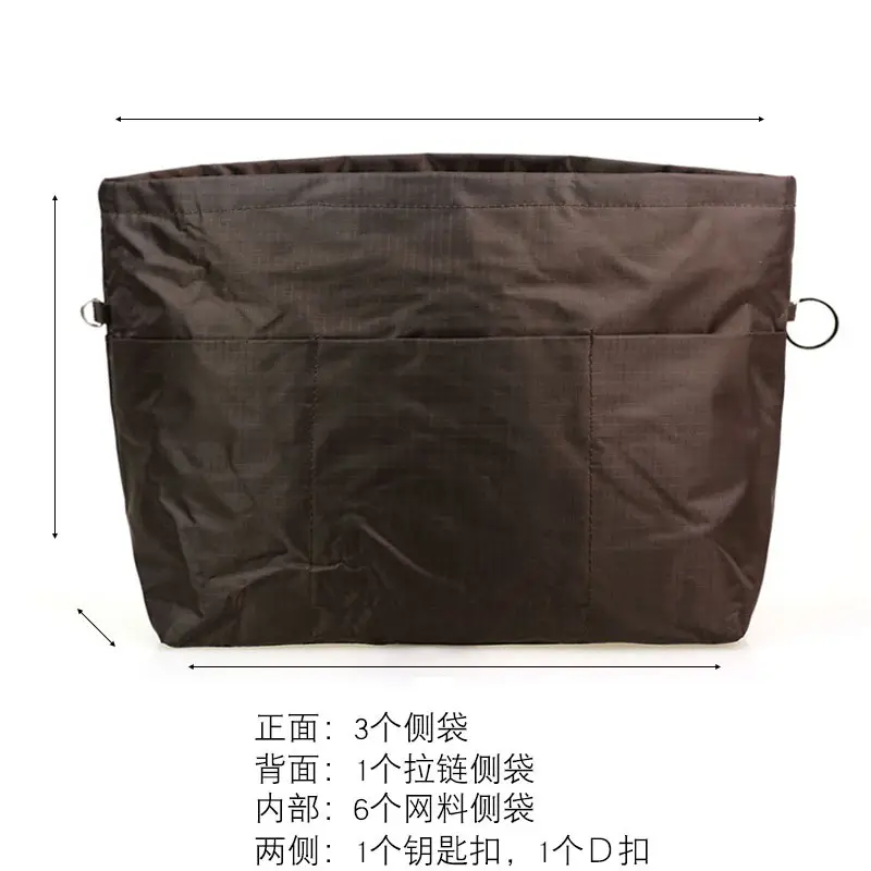 Extra Large Rigid Oxford Cloth Bag Medium Bag Internet Popular Storage Bag Cosmetic Bag Tote Bag Inner Bag Double Zipper - Image 9